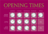 click to view the library opening hours