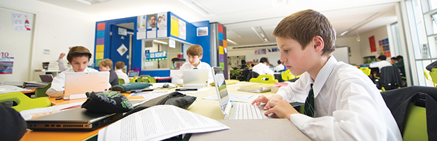 Year 6 Junior School Boys at their Academic Exhibition