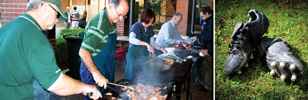Friends of Rugby run the BBQ at a Home Game